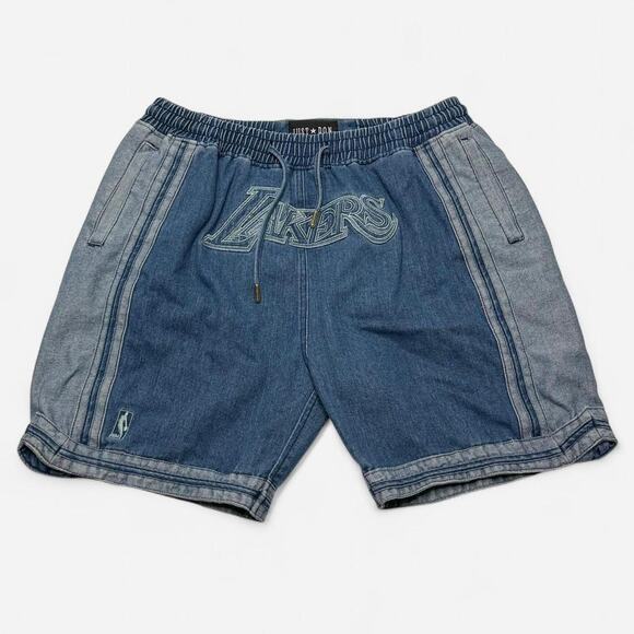 Just Don Other - Just Don x Lakers Denim Shorts XXL NBA Basketball Streetwear Made in USA